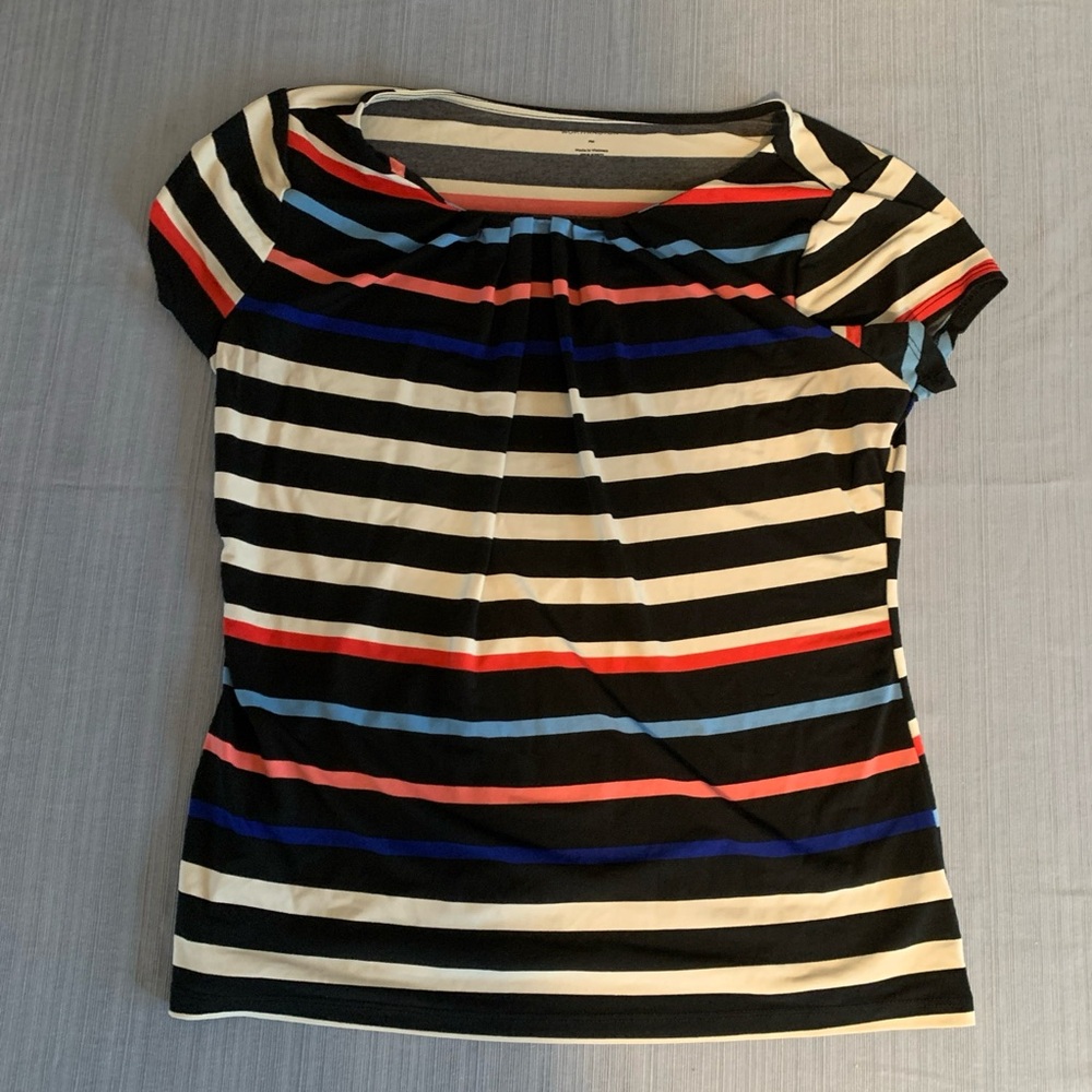 Worthington Blouse Women's Shirt Size Petite Medium. Short Sleeve. All Occasions